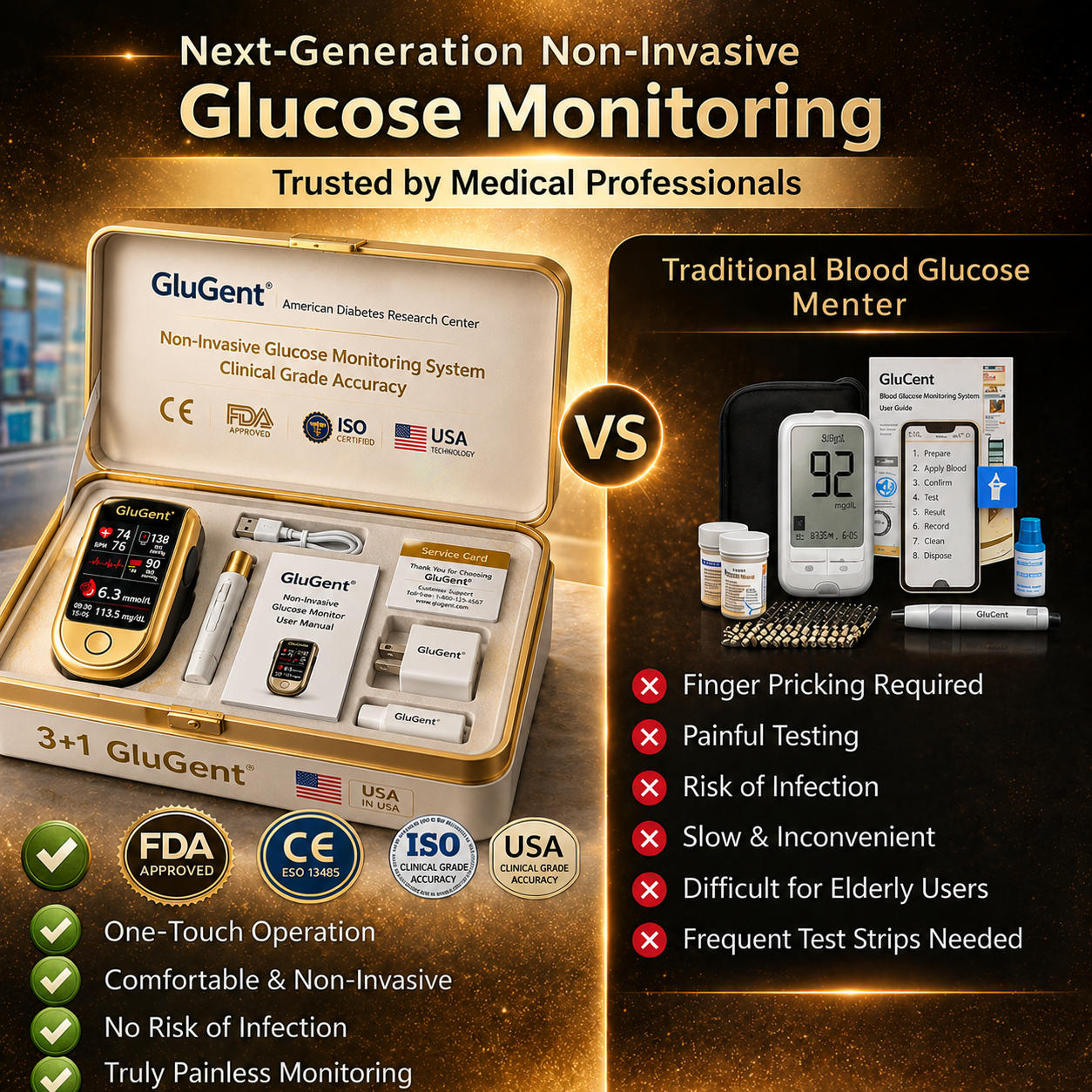 🔥Final 3 Hours: 70% OFF🏆Develops Newly Launched Non-Invasive Smart Blood Sugar Tracking Device✅TGA Approved